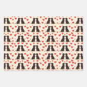 Black Lab Love - Valentine's Dog Wrapping Papier (Devant)