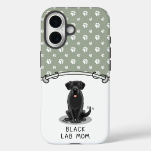 Black Lab Mam (Labrador Retriever Mam) Cute Dog iPhone 16 Hoesje