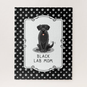 Black Lab Mam (Labrador Retriever Mam) Cute Dog Legpuzzel