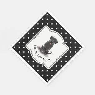 Black Lab Mam (Labrador Retriever Mam) Dog Mam Servet