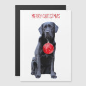 Black Lab Merry Kerstmis - Cute Labrador Dog (Voorkant / Achterkant)