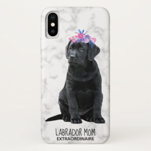 Black Lab Mom Puppy Labrador iPhone X Hoesje