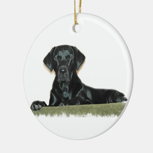Black Lab Ornament (Links)
