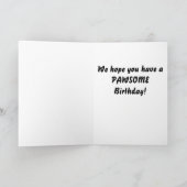 Black Lab Personnalisable Pawsome Carte Anniversai (Intérieur)