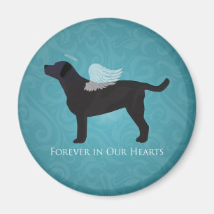 Black Lab Pet Memorial Sympathy Pet Loss Design Magneet