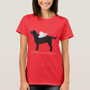Black Lab Pet Memorial Sympathy Pet Loss Design T-shirt
