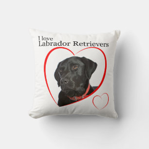 Black Lab Pillow Kussen