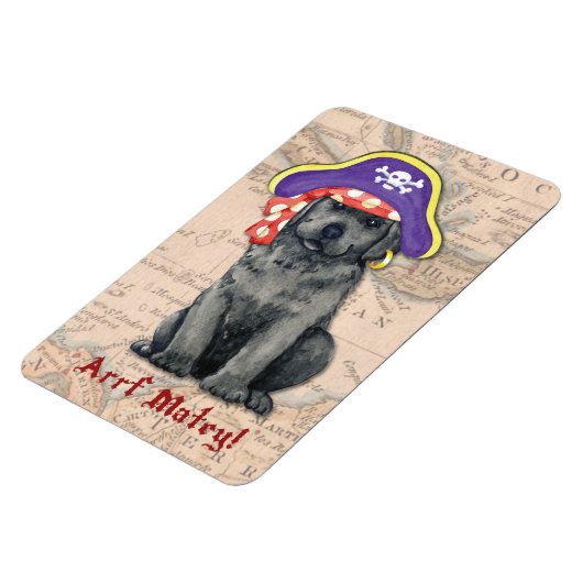 Black Lab Pirate Magneet (Linkerzijde)