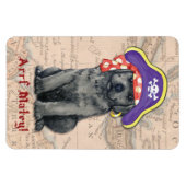 Black Lab Pirate Magneet (Horizontaal)