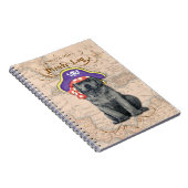 Black Lab Pirate Notitieboek (Rechterzijde)