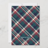 Black Lab Puppy in het winterbos Kerstwensen Feestdagenkaart (Achterkant)