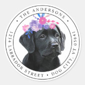 Black Lab Retriever Return Label (Voorkant)