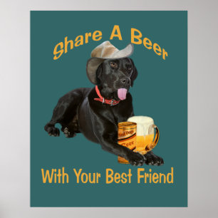 Black Lab Shares A Beer Poster