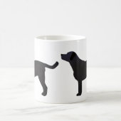 Black Lab Sjablonen gereed voor aanpassing Koffiemok (Center)