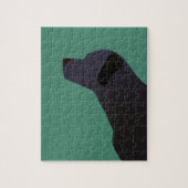 Black Lab Sjablonen gereed voor aanpassing Legpuzzel (Verticaal)