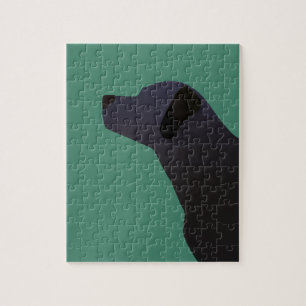 Black Lab Sjablonen gereed voor aanpassing Legpuzzel
