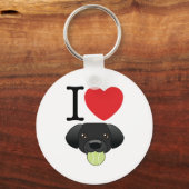 Black Lab Sleutelhanger (Voorkant)