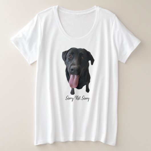 Black Lab - Sortie de la langue souriante (Design devant)