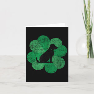 Black Lab St. Patricks Day Shirt - Retro Labrador Kaart