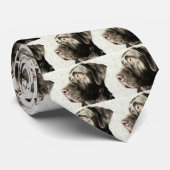 Black Lab Stropdas "Tranquil Daphne" (Opgerold)