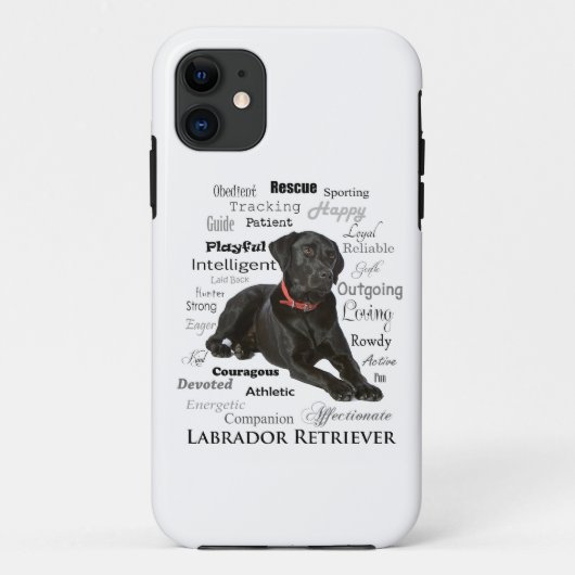 Black Lab Traite le Coque Smartphone (Dos)