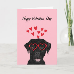 Black Lab Valentijnsdag Card - labrador recovery Feestdagen Kaart