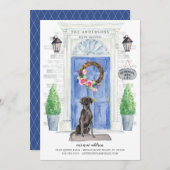 Black Lab voordeur bewegende aankondiging (Voorkant / Achterkant)