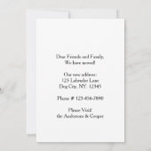 Black Lab We hebben Dog Moving Aankondiging (Achterkant)