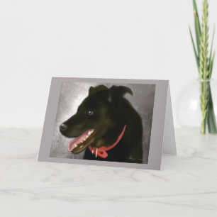 Black Lab-Wenskaart Kaart