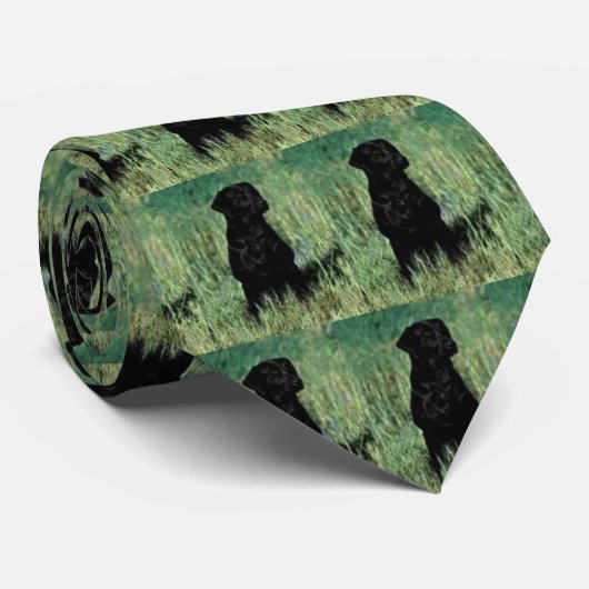 Black-Lab-zitting Stropdas (Opgerold)