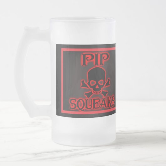 'Black Label' Pip piept 'Davey' Matglas Bierpul (Links)