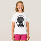Black Labradodle IAAM T-shirt (Voorkant volledig)