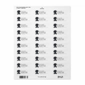 Black Labradoedle Clean en Simple Etiket (Full Sheet)