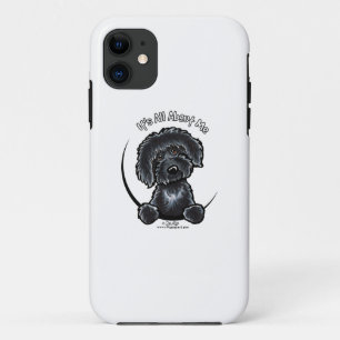 Black Labradoodle IAAM iPhone 11 Hoesje