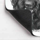 Black Labradoodle Muismat (Hoek)