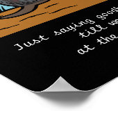 Black Labrador Angel and Mom Poster Brown (Coin)