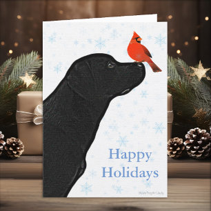 Black Labrador Christmas Kaart - Vakantie Kaart