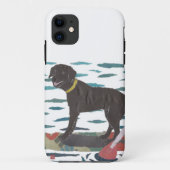 Black Labrador, Coque de chiens de plage-coque iph (Dos)