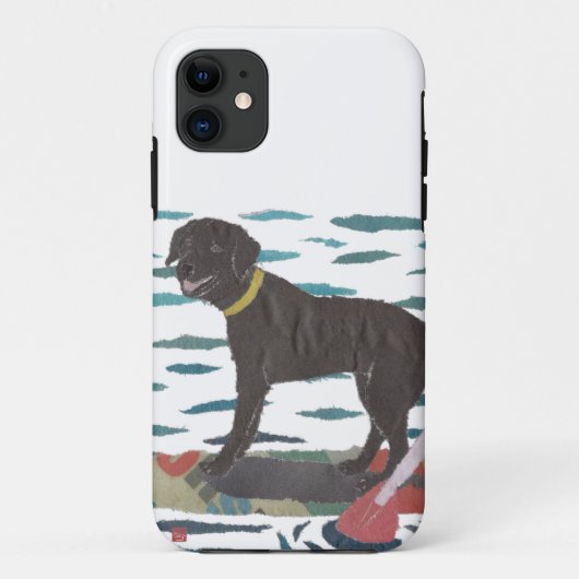 Black Labrador, Coque de chiens de plage-coque iph (Dos)