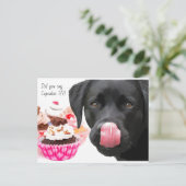 Black Labrador Cupcake - Hond Verjaardag - Black L Briefkaart