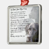 Black Labrador Dad Poem Metalen Ornament (Links)