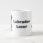 Black Labrador Design Jumbo Mok (Voorkant)