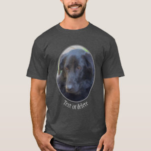 Black Labrador Dog Art op maat T-shirt