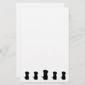 Black Labrador Dog Design Briefpapier (Voorkant / Achterkant)