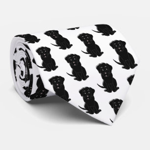 Black Labrador Dog Design Stropdas