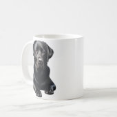 Black Labrador Dog Koffiemok (Voorkant links)