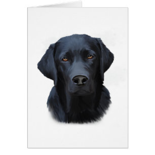 Black Labrador Dog Water Couleur Art Peinture