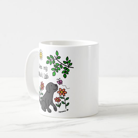 Black Labrador et Green Mug (Devant gauche)