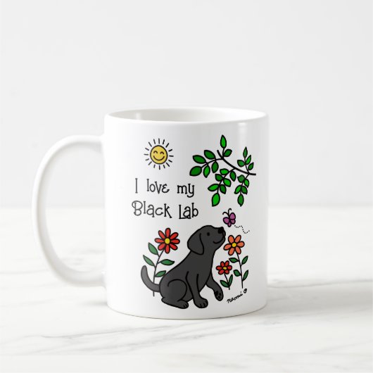 Black Labrador et Green Mug (Gauche)