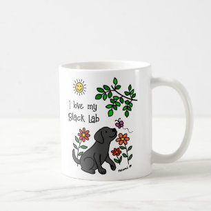 Black Labrador et Green Mug